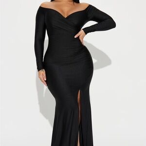 Black Off the Shoulder Dress